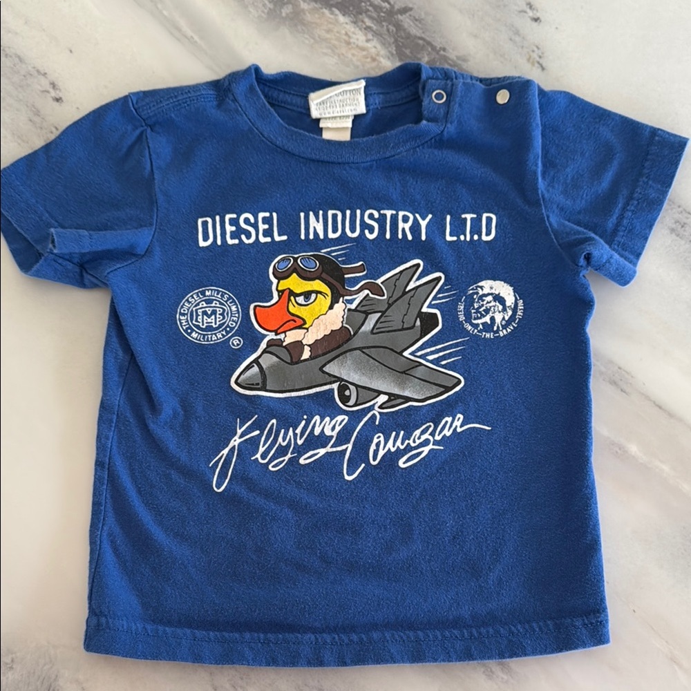 DIESEL BABY Blue Kids T-Shirt